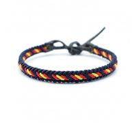 BDM Adjustable bracelet Spanish flag blue handmade bracelet adjustable washable bracelet unisex woman and man nylon fabric bracelet can be wet, Standart, n/d, n/d