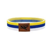 BDM - Adjustable Fabric Bracelet with Canary Flag for Men and Women.