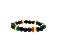 BDM Bob Marley, Rastafari, Hippie and Jamaican Men's and Women's Bracelet, Multi-Colour (5252)