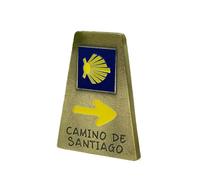 BDM - Camino de Santigo magnet. Mojon fridge magnet on the Camino de Santiago for home - Model 1