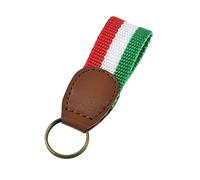 BDM Italy flag keychain, mexico flag keychain, soccer key holder, fabric ring for home or car, man and woman., sin talla, Tela