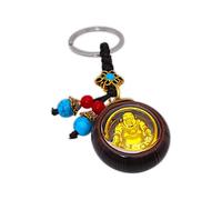 BDM Keychain Good Luck Amulet Lucky and Protection - Pumpkin Keychain Chinese Feng Shui Coins, Ying Yang Lucky Wealth Gift