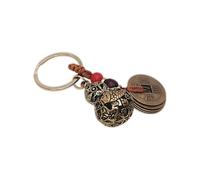 BDM Keychain Good Luck Amulet Lucky and Protection - Pumpkin Keychain Chinese Feng Shui Coins, Ying Yang Lucky Wealth Gift