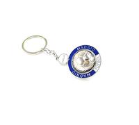 BDM Madrid Football Keyring with Engraving Engraving for Men or Women, an Original Gift for Merengue Team Fans, Model 1, no