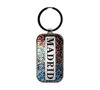 BDM Madrid Keychain, Bag Hanger, Home and Car Keychain, Souvenir Community Madrid of Man and Woman