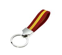 BDM Original fabric keychain with the flag of Spain. Perfect for personalizing your keys, cars, handbags, purses etc. for men and women, one size, Fabric