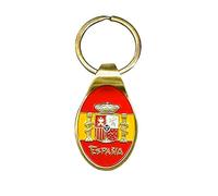 BDM Spain keyring, shield and Spanish flag charm, nail clipper keyring, various models for men and women., one size, Metal