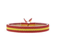 BDM Spanish Flag Bracelet with Elastic Strap for Men and Women, Adjustable, Choose Size