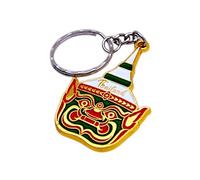 BDM Thao Wessuwan Keychain, Thailand God Tao Wesuwan Keychain, Giant Buddhism, Buddhist Keychain, Thai, Amulet, Imported