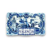BDM Valencia Fridge Magnet | 3D Ceramic Design | City of Arts and Sciences and Miguelete | Memory of Spain - Model 1