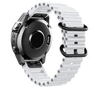 BDNJN 22mm 26mm Ocean Silicone Wristband Strap For Garmin Approach S62 Fenix5x 5Plus Fenix 6x 6 6Pro Fenix7x 7 Watch Band Intinct1 2 Quick Fit Bracelet D2 Watchbands