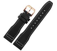 BDNJN 22mm The Top Leather Watch Band For IWC IW326201 / IW377701 Big Pilot Series Genuine Leather Watch Strap
