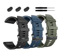 BDNJN 26mm Watch Band，For Garmin Fenix 7X Pro Epix Pro 51mm Fenix 6X Watch Strap Fenix 5X Plus Silicone Wristband Fenix 6X Pro Descent Mk2i MK3i 51mm Smartwatch WristBand