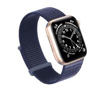 BDNJN For Apple Watch Band 49MM 45MM 44MM 42MM 41MM 40MM 38MM, Women Men Sport Nylon Loop Strap For IWatch Series Ultra 8 7 6 5 4 3 2 1 SE(Midnight Blue,38/40/41mm)