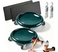 Bdominal Roller Wheel Disc With Knee Mat, Ab Roller Exercise Wheel | Abdominal Gliding Disc, Core Sliders Workout Equipment for Abs, Glutes, Full Body Fitness, for Beginners & Advanced Users