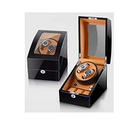 BDPRZGHGL Double Winders Box for Automatic Watches Soft Flexible Pillow Built-in LED Illumination Silent Motor Beautiful Scenery Watch Winder