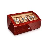 BDPRZGHGL High End Automatic Watch Winder with Quiet Motor Flexible Watch Pillow Wood Shell Piano Finish Open and Shut Down Featured Fit Lady and Man Watches (Size : 2+0)