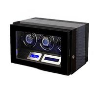BDPRZGHGL Safe Watch Winder Box for 3 Automatic Watches with Lock Security Quiet Motor Watch Winding Display Box Built-in LED Illuminated (Color : C, Size : 3+0)