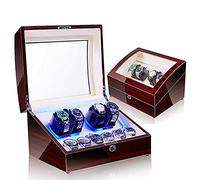 BDPRZGHGL Self Winding Automatic Watch Winder Storage Display Box Case with Extremely Silent Motor and 5 Rotation Modes Bedroom Accessories (A)