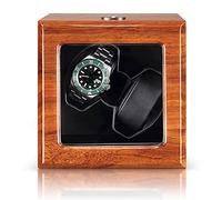 BDPRZGHGL Watch Storage Box Winder Box Automatic Adapter and Battery Operated Finish Silent Motor Storage Bag, 8 Leather(6 Leather-A)