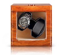 BDPRZGHGL Watch Storage Box Winder Box Automatic Adapter and Battery Operated Finish Silent Motor Storage Bag, 8 Leather(6 Leather-A)