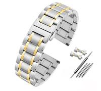 BDPRZGHGL watch straps 14 16 18 19 20 21 22 24mm Stainless Steel Strap Metal Flat/Curved End Bracelet Accessories