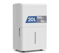 Bdpt. Dehumidifier 20L, Dehumidifiers for Home, Dehumidifier for Bedroom/Bathroom Dehumidifier/Basement, Dehumidifiers for drying clothes, Low Energy with Drain Hose, 10YR WRNTY. for 150m³/50m²