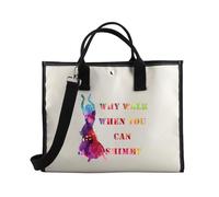 BDPWSS Belly Dance Gift Why Walk When You Can Shimmy Tote Bag Belly Dance Lover Gift Shimmy Lover Handbag, You Can Shimmy Te