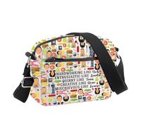 BDPWSS Bob's Family Crossbody Bag Burgers Inspired Gift Linda & Gene & Louise & Tina Fan Gift Burgers Family Fan Shoulder Bag, Bob Family Cb