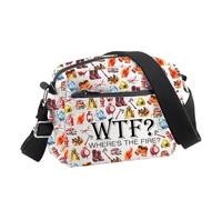 BDPWSS Firefighter Crossbody Bag Fireman Gift WTF Where's the Fire Gift Fire Hero Gift Fire Academy Graduation Gift, Wtf Cb
