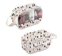 BDPWSS Goat Makeup Bag I Never Dreamed I'd Grow Up To Be Cool Goat Lady Gift Goats Farmer Gift Animal Lover Travel Pouch, Goat Lady MB