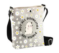 BDPWSS Invisible disabilities Not All Disabilities Are Visible Crossbody Bag Chronic Pain illness Gifts For Patients, Not Disabilities Cbag, Fashion