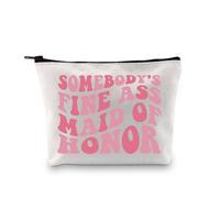 BDPWSS Maid Of Honor Makeup Bag Maid Of Honor Gift From Bride Bridesmaids Proposal Gifts Wedding Bachelorette Party Gift, Fine honor maid bag, Fashion