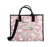 BDPWSS Marie Cat Gift Because I'M A Lady That's Why Marie Cats Lover Tote Bag Magic Kingdom Gift Cat Lover Handbag, Because Lady Te