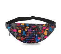 BDPWSS Mary Musical Gift In Every Job That Must Be Done There Is An Element Of Fun Fanny Pack Umbrella Inspired Crossbody Bag, Every job FP, 14.2L x 6.5W x 1.2H inches, Cross Body