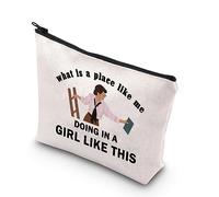 BDPWSS Mummy Movie inspired Gift What Is A Place Like Me Doing In A Girl Like This Makeup Bag Mummy Movie Lover Gift, Place Like Me, Waterproof