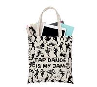 BDPWSS Tap Dancer Gift Tap Dance Lover Gift Tap Dance Is My Jam Tote Bag Dance Coach Dance Teacher Gifts Dance Recital Gifts (Tap Dance TG)