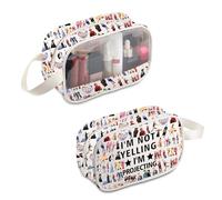 BDPWSS Theatre Makeup Bag Drama Actor Actress Gift I'm Not Yelling I'm Projecting Musical Lover Gift Drama Theater Gifts, Yelling Projecting MB, Waterproof