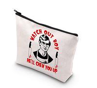 BDPWSS True Crime Makeup Bag Jeffrey Serial Killer Inspired Gift Watch Out Boy He'll Chew You Up True Crime Podcast Gift, Watch out boy, Waterproof