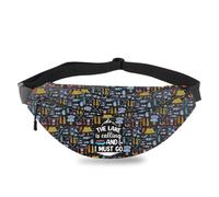 BDPWSS Waterproof Fanny Pack For Kayaking Outdoors Adventure Crossbody Bag The Lake Is Calling And I Must Go Lake Life Gift, Lake is calling FP, 14.2L x 6.5W x 1.2H inches, Cross Body