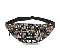 BDPWSS You Have No Power Over Me Waist Fanny Packs Sarah & Jareth Fans Gift Crossbody Bag Cute Ello Worm Lover Gift, have no power FP, 14.2L x 6.5W x 1.2H inches, Cross Body