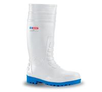 BdriFootwear PVC SAFETY BOOT S4 WHITE 10/44