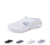 BDROX Meaboots Sandals,Meaboots Men's Comfort Breathable Support Sports Sandals,Meaboots Mens Orthopedic Slip on Sneakers (White,9)