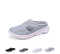 BDROX Men's Comfort Breathable Support Sports Sandals,Outdoor Casual Non Slip Orthopedic Sneakers Walking Slip on Shoes (Pink,8)