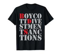 BDS Protest t-shirt - Boycott Divestment & Sanctions tee T-Shirt