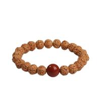 BDSHGRDH beaded bracelets， Indonesia Rudraksha Bodhi Bracelet Single Circle Buddha Bead Unisex for Meditation