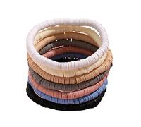 BDSHGRDH beaded bracelets， Surfer Colorful Clay Happy Smile Evil Eye Stackable Bracelet Bohemia Multicolor Gold Ball Bead Stretch Jewelry(Green)