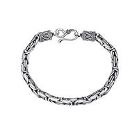BDSHGRDH Bracelets for Womens， Vintage Relief Bracelet Friendship Sterling Silver Jewellery Gifts for Sisters Friend Couples