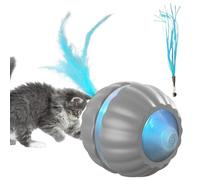 BDSHGRDH cat toys， Automatic Moving Cat Toys Interactive Ball | Smart Kitten Accessories(Grey)