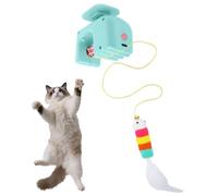 BDSHGRDH cat toys， Kitten Enrichment Hangable Toy, for Exercise Boredom Relief Hunting Simulation Training(Blue)